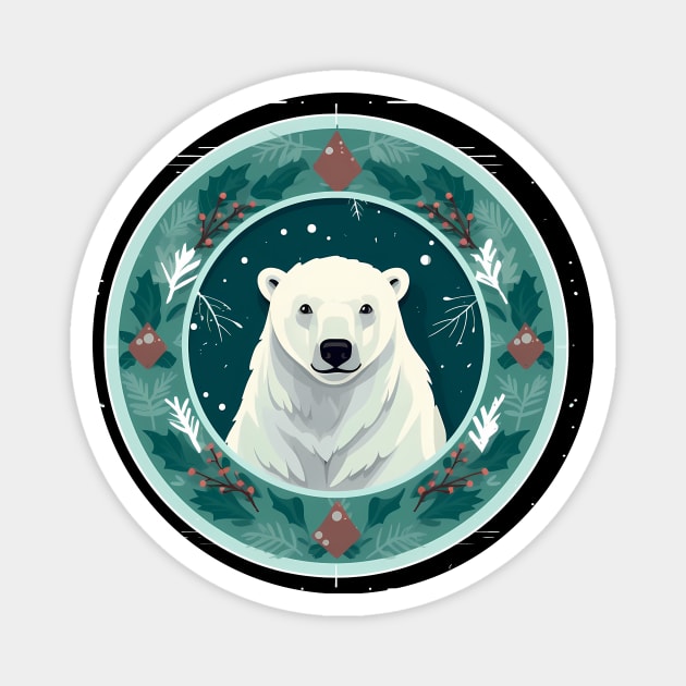 Polar Bear in Ornament, Love Bears Magnet by logiamerch